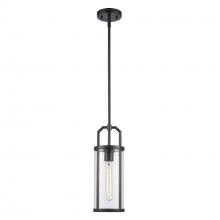 Trans Globe PND-2234 BK - 1LT PENDANT-CYLINDER GLASS-M-B